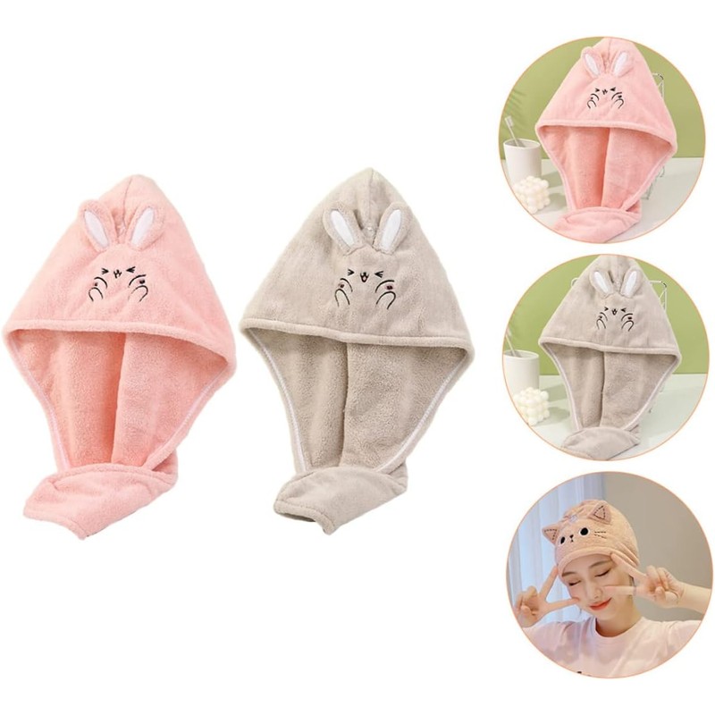 Gorro para Secar el Cabello para Niñas, Toalla de Secado