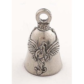 Praying Angel Guardian Biker Bell with Hanger