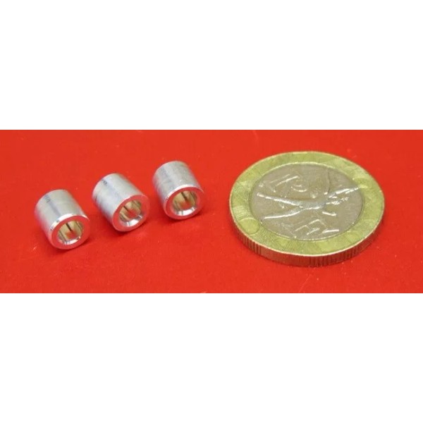 Basic Aluminum Spacer, NO. 6 Screw, 1/4" OD x .140"