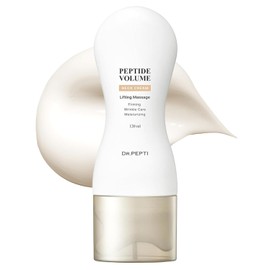 Dr. Pepti Neck Firming Cream with Built-in Gua Sha Massager – 25 Peptides 300Da Collagen and Skin Lifting Pro Retinol Free – Turk Türkiek Tech Crepi Skin & Décolleté 4.2 fl / 과샤 마사지기가 내장된 닥터 펩티 넥 피밍 크림 – 25 펩타이드 300Da 콜라겐 및 피부 리프팅 프로 레티놀 프리 - 터크 튀르키예크 테크 크레피 스킨 & 데콜레테 4.2 fl