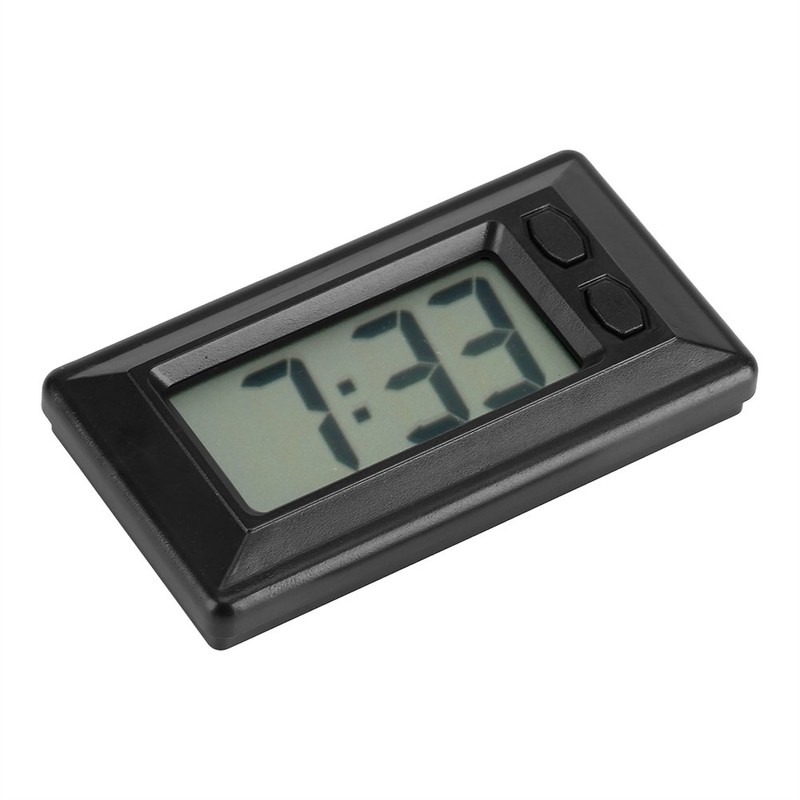 Digital Clock, LCD Digital Table Car Dashboard Desk Electronic Clock,