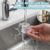 Jayen Door Stoppers for Wall, 1" Thick Clear Door Knob
