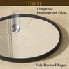 TETOTE Round 30 inch Black Mirror, Circle Mirror for Bathroom