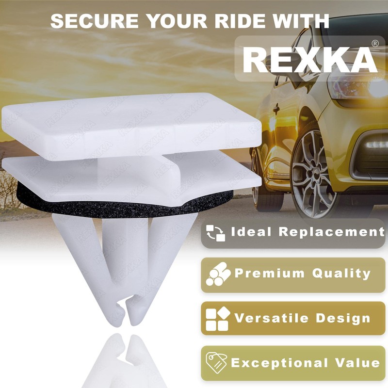 Rexka 30pcs Rocker Molding Clip for Ford W716503-S300 Fusion Lincoln