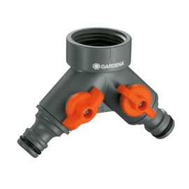 Gardena Branch Tap Connector, Made in Germany, 1.31-inch (33.3-mm) 940-20 Product Warranty: Up to 5 Years