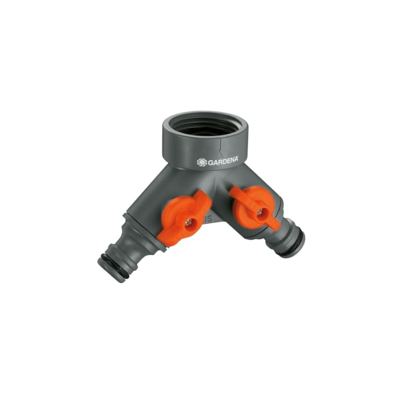 Gardena Branch Tap Connector, Made in Germany, 1.31-inch (33.3-mm) 940-20