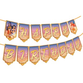 Aladdin Happy Birthday Banner