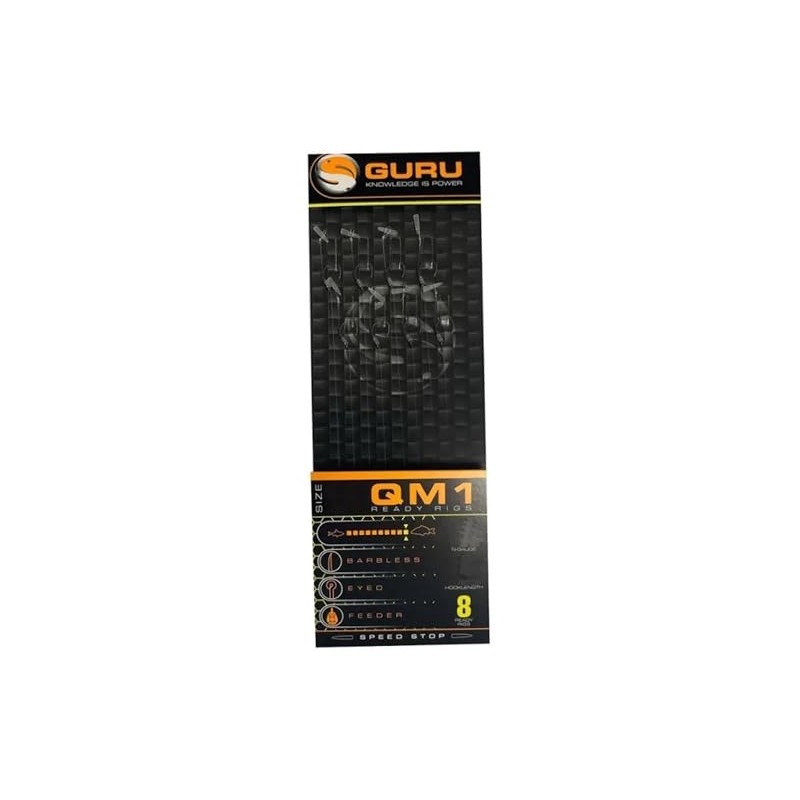 Guru QM1 4" Speed Stop Hair Rigs Barbless (Size 10