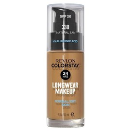 Revlon Colorstay Longwear SPF 20 Makeup Foundation for Normal and Dry Skin, Natural Tan
