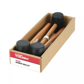 HYPER Tough 16 Ounce Rubber Mallet With Wood Handle