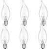 BUBYVV E12 Candle Light Bulbs, 60W Candelabra Light Bulbs, B10