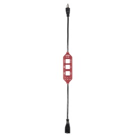 Testboy TV 435 Current Measuring Adapter (Line Splitter, Adapter with Schuko Connections, Easy & 10x Load Current Measurement, Protective Conductor Current Measurement, Integrated Measuring Sockets), Red/Black