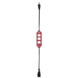 Testboy TV 435 Current Measuring Adapter (Line Splitter, Adapter with Schuko Connections, Easy & 10x Load Current Measurement, Protective Conductor Current Measurement, Integrated Measuring Sockets), Red/Black