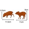 Storm's Gartenzaubereien Garden Stake Wild Boar Figures with Fir Trees