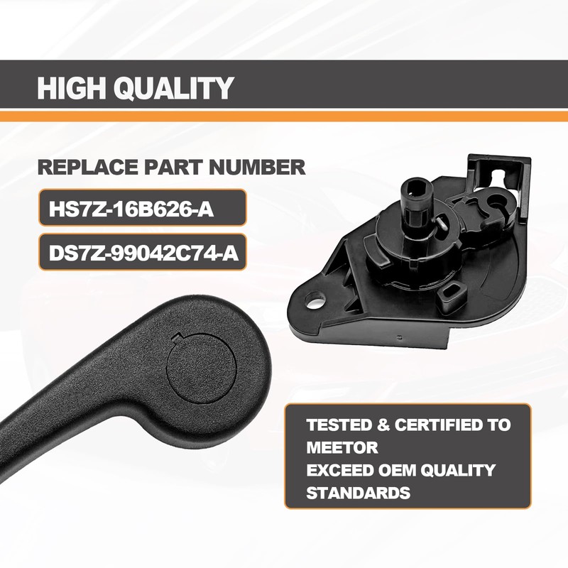 Hood Release Handle with Mounting Bracket, Compatible with 2013-2020 Ford