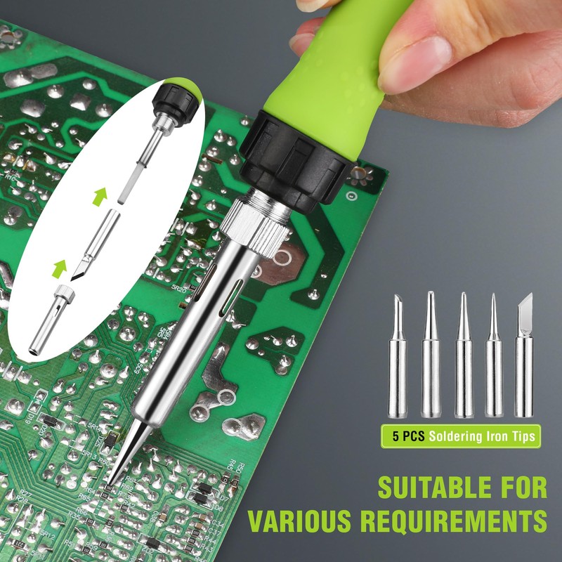 WORKPRO Soldering Iron Kit, 90W Soldering Gun with Digital Display