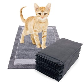 ValuePad New Plus Carbon Cat Litter Pads, 16.9x11.4 Inch, 200 Count - Generic Refill for Tidy Cat Breeze Litter System, Activated Charcoal Odor Control, Super Absorbent