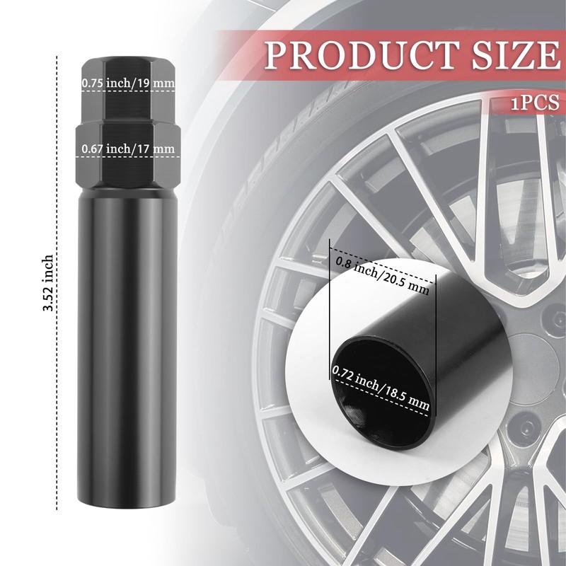 10 Spline Lug Nut Key,10 Spline Lug Nut Socket Compatible