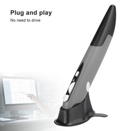 GOTOTOP Ratón Inalámbrico con Lápiz, Mini Ratón óptico Inalámbrico de 2,4 GHz, Ratón Inalámbrico Tipo Lápiz Vertical, Lápiz óptico USB para Piezas de Ordenador y PC (PR-03)