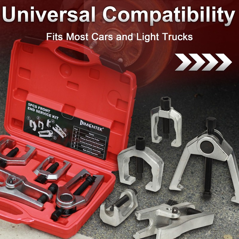 limontek 5pcs Ball Joint Separator Pitman Arm Puller, Tie Rod
