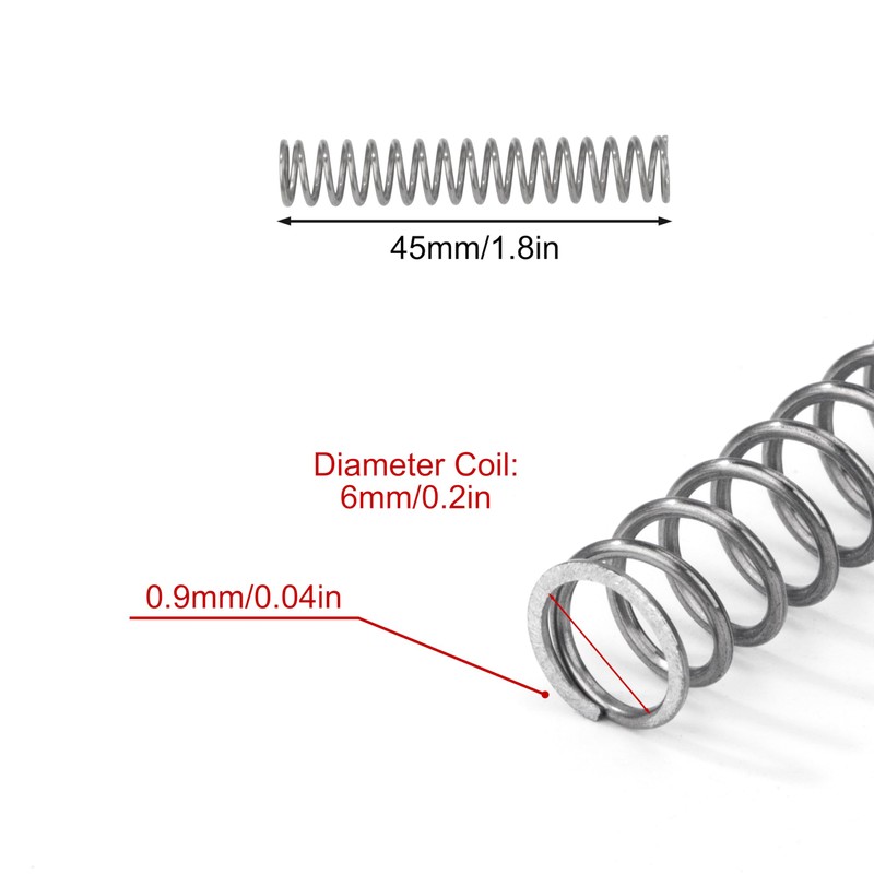 GUNGY Compression Spring Stainless Steel Spring Compression Springs 45 mm