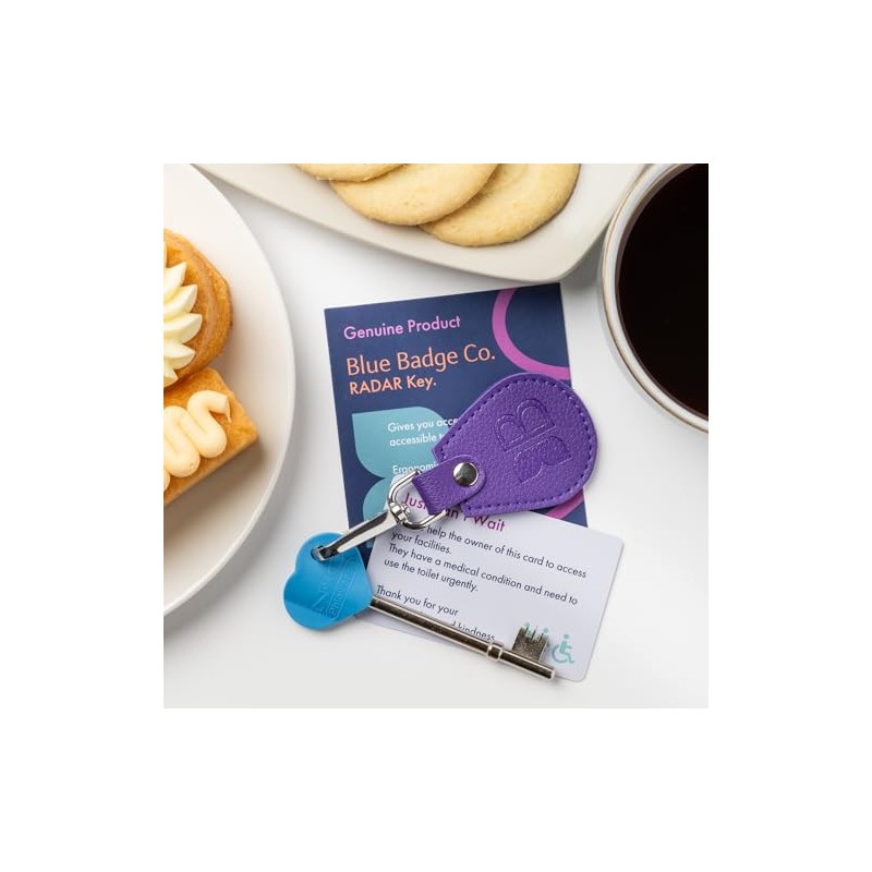 Blue Badge Recycled Bottles Keyring