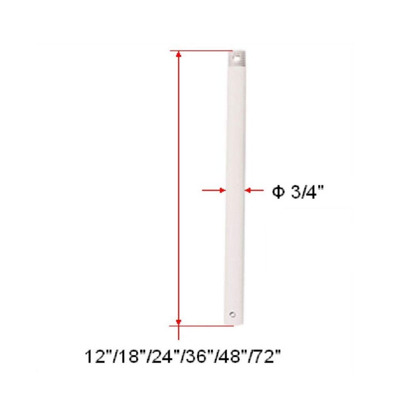 Design House 153486 Ceiling Fan Downrod 36", Satin Nickel
