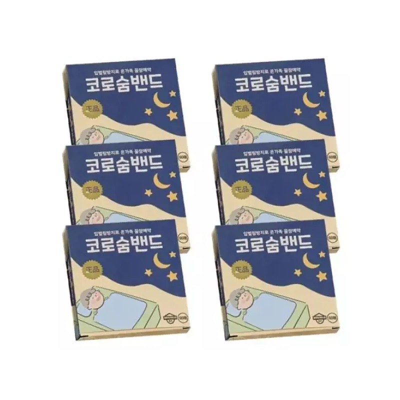 Corosom 입벌림방지밴드 코로숨 밴드 x 60매 6개 Lip Protector Band