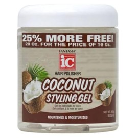 Fantasia Fantasia Ic Coconut Styling Gel Nourish and Moisturize, 20 Oz, 20 Ounce