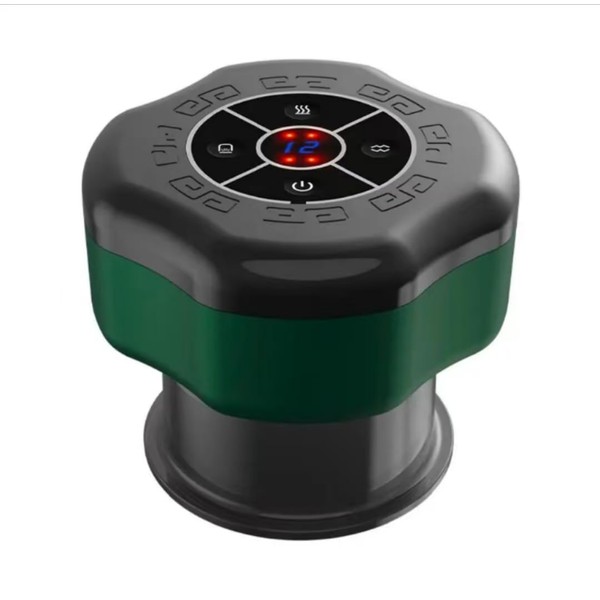 Cupping Therapy Massager with Red Light Heating – 6-Level Smart