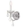 Imperial 1 Light Clear Italian Crystal Polished Chrome Sconce
