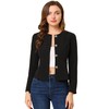Allegra K Women's Fall Vintage Lightweight Short Button Jacket with