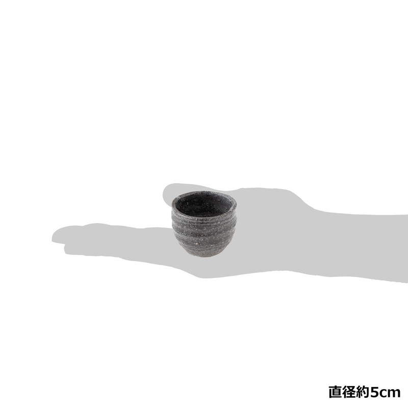 Marui Ceramics Shigaraki-yaki Hechimon Drinking Cup, Diameter Approx. 2 inches,