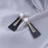 TseanYi Boho Acrylic Square Dangle Earrings Vintage Pearl Studs Earrings