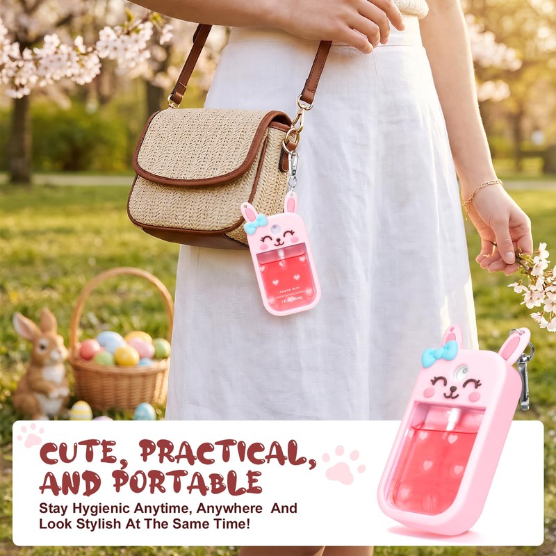 Metyond Rabbit Silicone Case for Touchland Hand Sanitizer Spray with