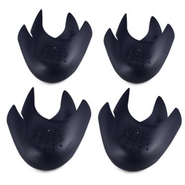 CuteHome 4 Pairs of Sports Shoes Shields, Shoe Wrinkle Protection, Shoe Wrinkle Protection for Men, 4 x Black, black
