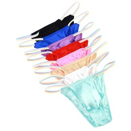 WINDAY Men Briefs Low Rise Ice Silk Triangle Bikini Briefs and Underwear B622