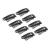 100pcs Hair Extension Clips Multipurpose 38mm 10 Teeth Wig Clips