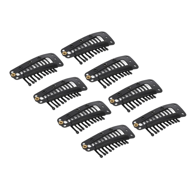 100pcs Hair Extension Clips Multipurpose 38mm 10 Teeth Wig Clips