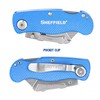 Sheffield 12514 Folding Utility Knife 3 Pack, Quick Change Utility