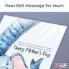 Mothers Day Card for Mum with Envelope | Cute Elephant