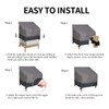 Easy-Going Outdoor Chair Cover Waterproof, Heavy Duty Patio Chair Cover,