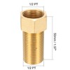 sourcing map Brass Threaded Pipe Fitting G1/2 Male x G1/2