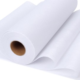 Meneng Nonwoven Iron-On Fusible Interfacing: Medium Weight 11.8"x35Yards Interlining Fabric