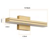 SineRise LED Modern Bathroom Vanity Light Fixtures (16-Inch, 3000K/4000K/6000K, Dimmable),