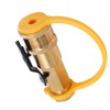 RV Propane Quick Connecting Adapter 1/4 Inch Shutoff Valve and