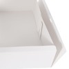Beaupretty Pack of 10 Gift Boxes Wedding Silk Ribbon White