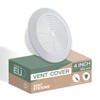 Vent Systems 4'' Inch Soffit Exhaust Vent Cover - White