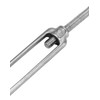 QWORK® Pack of 10 M6 Turnbuckles 304 Stainless Steel, Adjustable