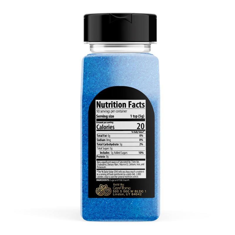 GranAroma Sanding Sugar, Decorative, Cookies & Sweets (Blue)